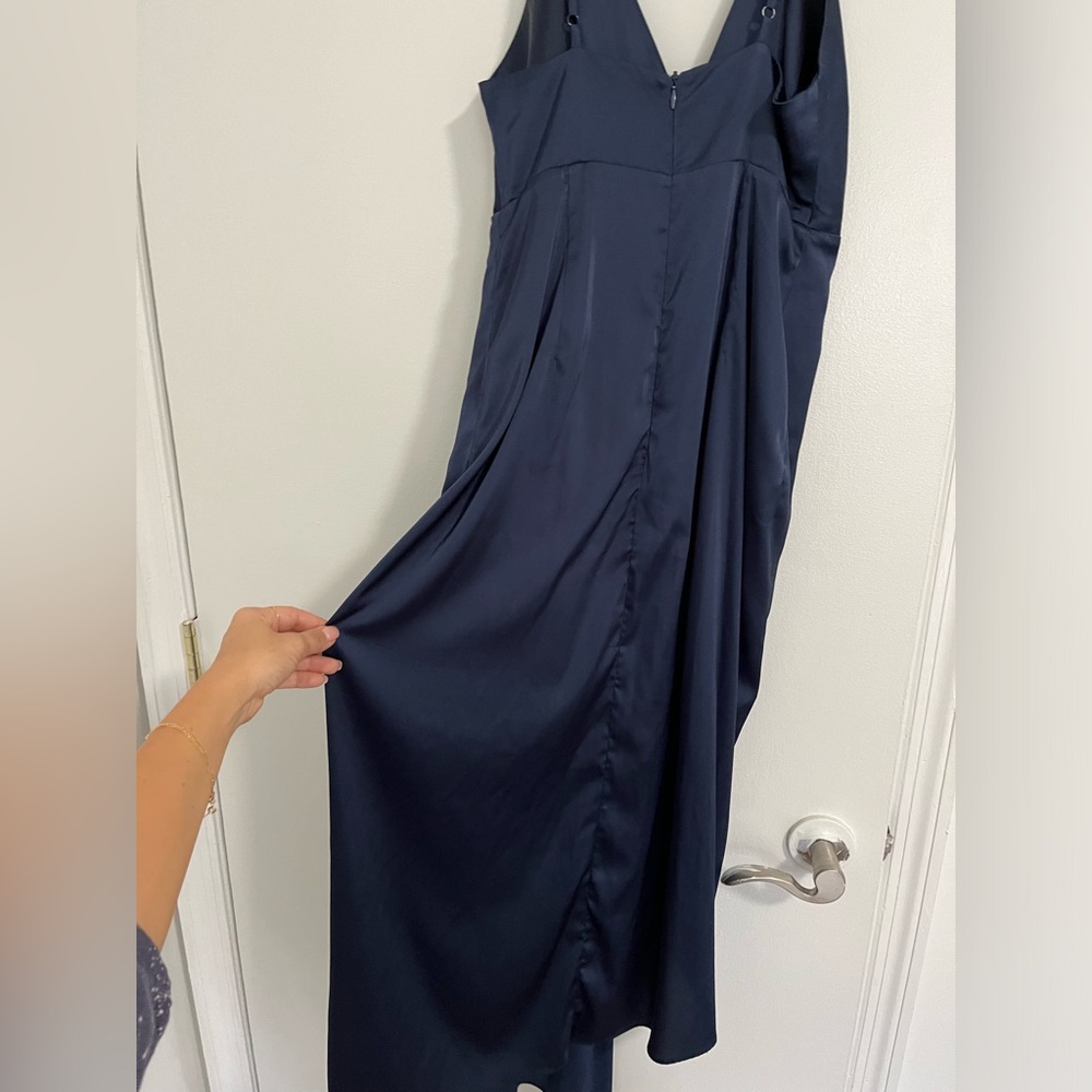 Lulu’s Caught Feelings Waterfall Front Asymmetrical Dress - Picture 4 of 8